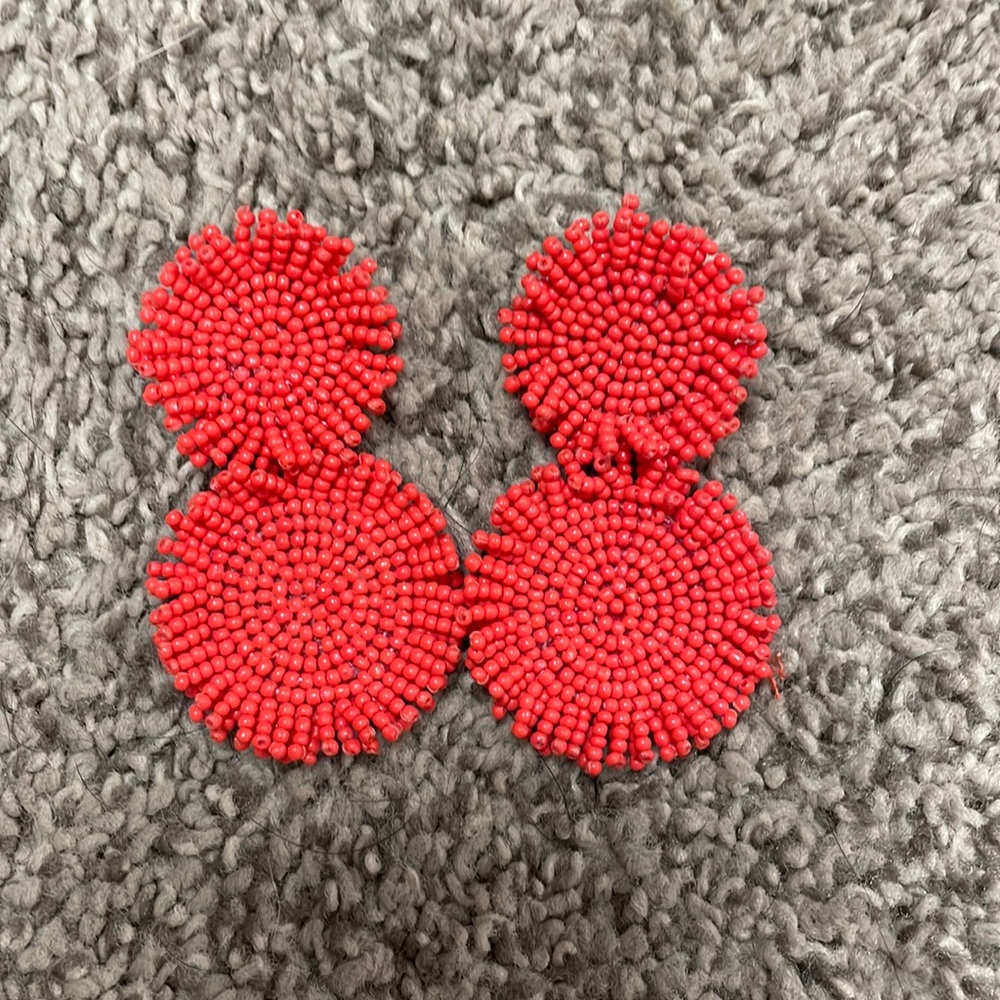 Beaded drop earrings
